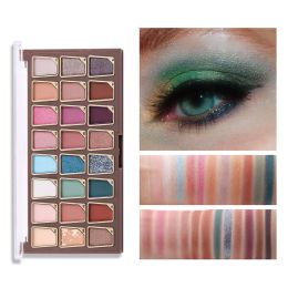 Matte Shimmer Metallic Eyeshadow Pallet Long Lasting Blendable Natural Colors Make Up Eye Shadows Cosmetics (Color: 3)